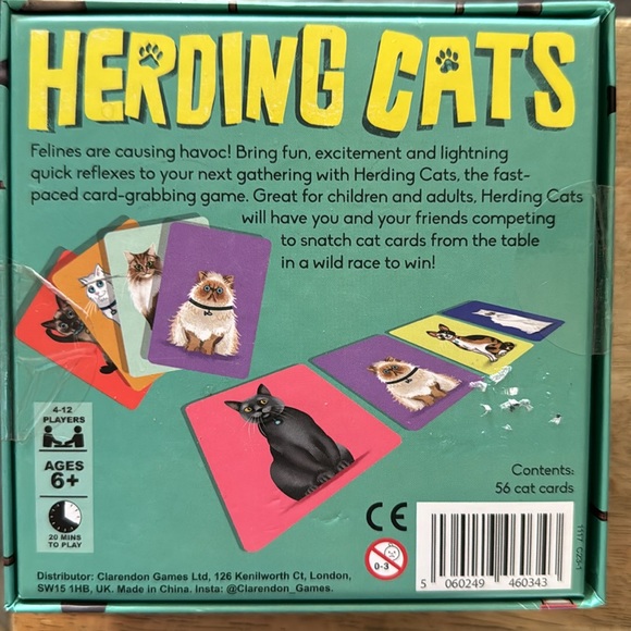 Herding Cats A 100 Meow An Hour Card Game Ages 6+ - Picture 2 of 3